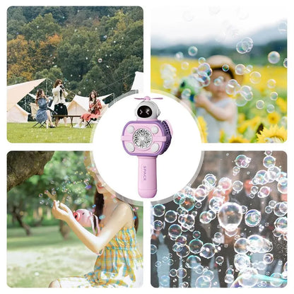 Space Bubble Machine cu lumini colorate și efect de baloane