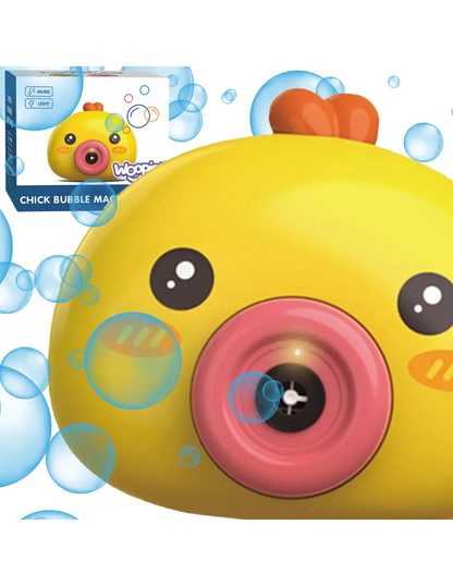 Aparat Woopie Chick Bubble Machine cu ambalaj, marcaje pentru muzica, lumina si varsta 3+ ani.