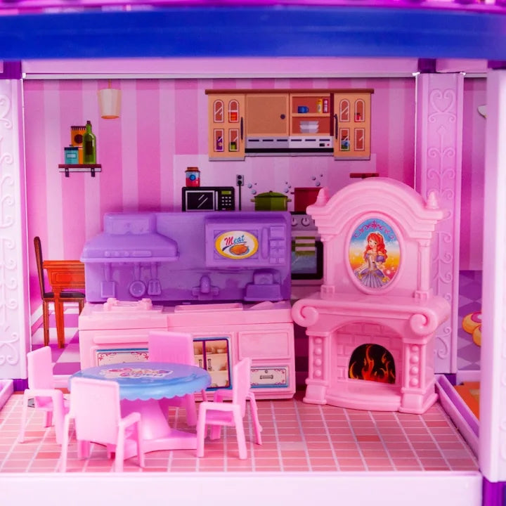 Bucătărie miniaturală în căsuța WOOPIE Pony Fantasy Villa.