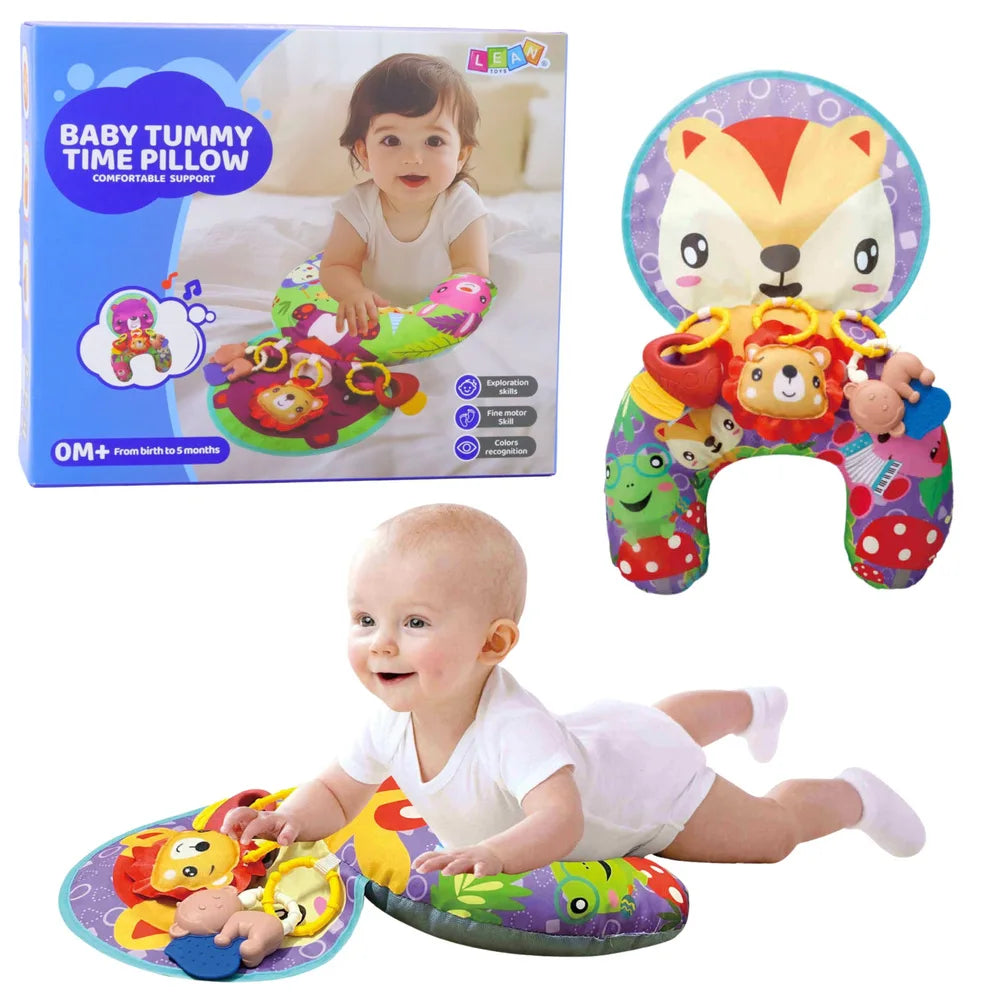 perna-burtica-lean-toys-vulpita-tummy-time-accesorii-0-luni.